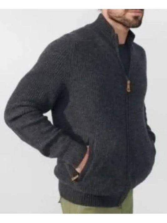 Men s Ovik Zip Cardigan Knit Dark Olive 87071633 FEN OVIK ZIP CARDIGAN KNIT M DARK NAVY 931966 - FJALL RAVEN - BALAAN 1