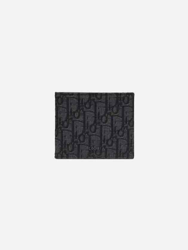 Wallet Black  Oblique Jacquard - DIOR - BALAAN 2