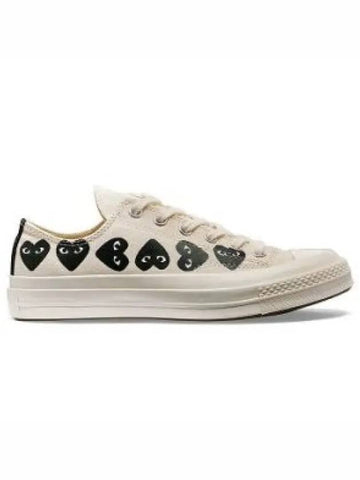 AZ K126 Chuck Taylor Multi Heart Unisex Low Top Sneakers 1318419 - COMME DES GARCONS - BALAAN 1