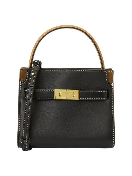 Lee Radziwill Leather Tote Bag Black - TORY BURCH - BALAAN 1