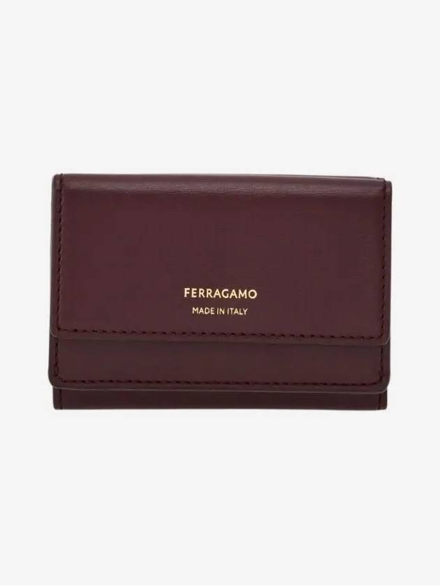 Ferragamo Credit Card Holder Dark Barolo 661337 770116 - SALVATORE FERRAGAMO - BALAAN 4