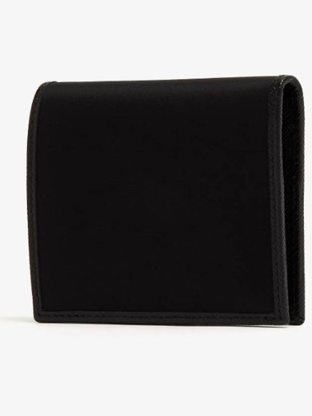 Enamel Triangle Logo Re-Nylon Half Wallet Black - PRADA - BALAAN 3