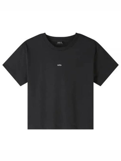 Boxy Micro Logo Short Sleeve T-Shirt Black - A.P.C. - BALAAN 2