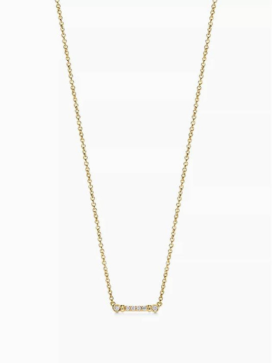 Fleur de Liskey Bar Pendant Necklace Gold - TIFFANY & CO. - BALAAN 2