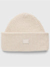 Small Face Logo Beanie Oatmeal Melange - ACNE STUDIOS - BALAAN 2