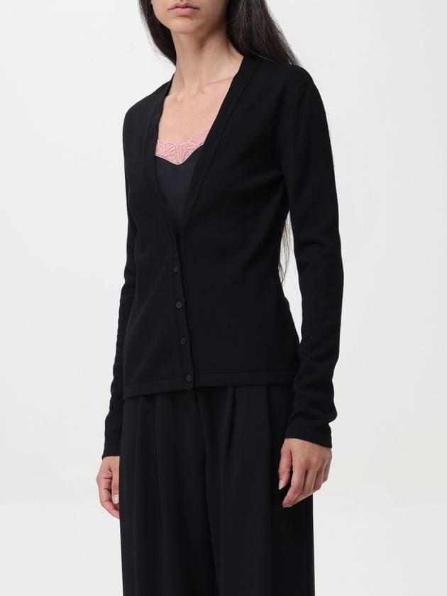 Cardigan basic Alberta Ferretti in lana vergine - ALBERTA FERRETTI - BALAAN 4