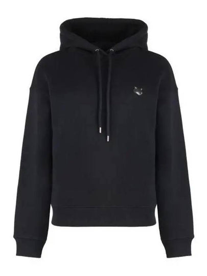 Bold Fox Head Patch Comfort Hoodie Black - MAISON KITSUNE - BALAAN 2