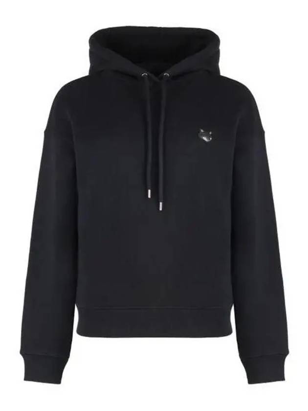 Bold Fox Head Patch Comfort Hoodie Black - MAISON KITSUNE - BALAAN 3