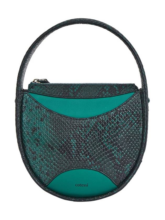 Egg Python Patterned Cross Bag Deep Green - COTESSI - BALAAN 4