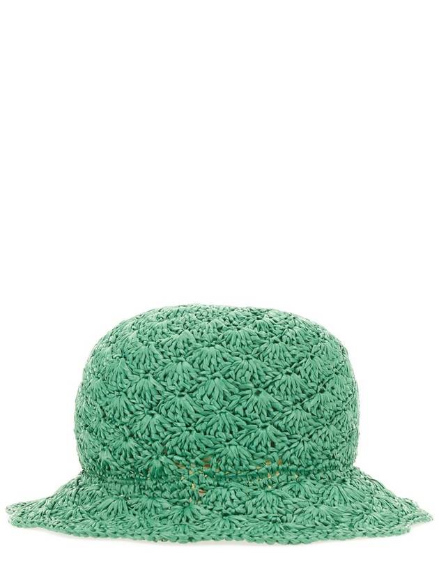 Red Valentino Raffia Bucket Hat - RED VALENTINO - BALAAN 3