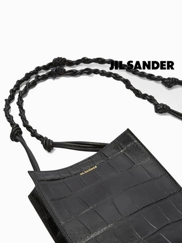 Tangle Small Leather Cross Bag Black - JIL SANDER - BALAAN 6