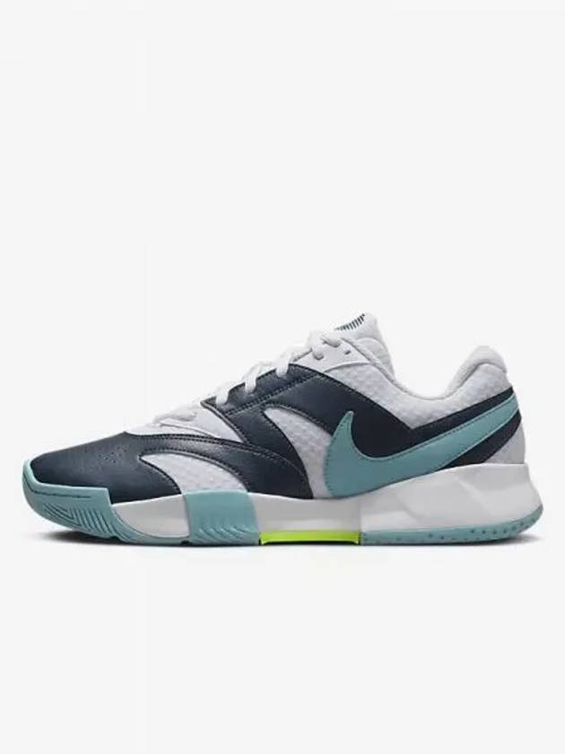 Court Light 4 Men s Tennis Shoes White Armory Navy Denim Turquoise Bolt FD6574 101 698643 - NIKE - BALAAN 1