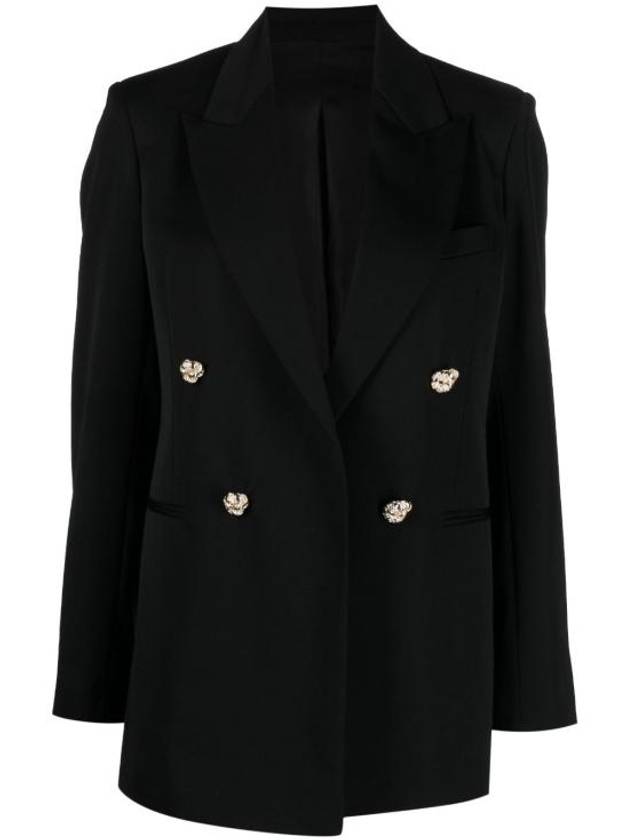 Jewel Buttons Jacket Black - LANVIN - BALAAN 1