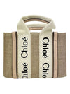 24SS Linen Woody Mini Tote Bag CHC22AP237I26 - CHLOE - BALAAN 3