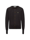 Bea Logo Cardigan Black - VIVIENNE WESTWOOD - BALAAN 1