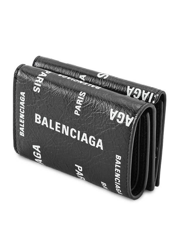 Logo Print Half Wallet Black - BALENCIAGA - BALAAN 1