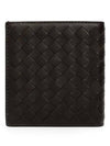 Intrecciato Small Folder Half Wallet Brown - BOTTEGA VENETA - BALAAN 3