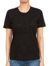 Crystal Logo Short Sleeve T-Shirt Black - MONCLER - BALAAN 2