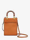 Sunshine Shopper Small Leather Tote Bag Brown - FENDI - BALAAN 4