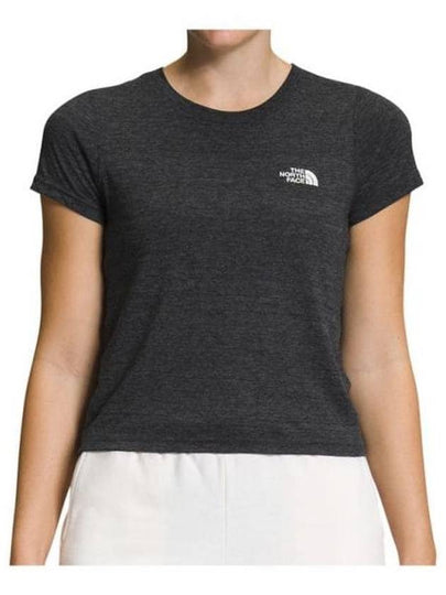 Women's Simple Logo Tri-Blend Short Sleeve T-Shirt Black - THE NORTH FACE - BALAAN 2