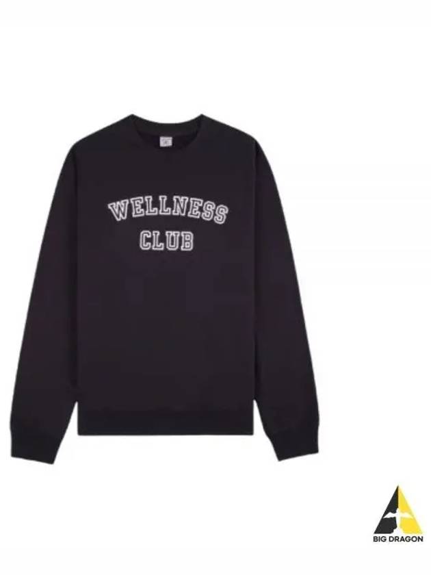 Wellness Club Flocked Crewneck Faded BlackWhite CRAW237FB 111 Sweatshirt - SPORTY & RICH - BALAAN 1