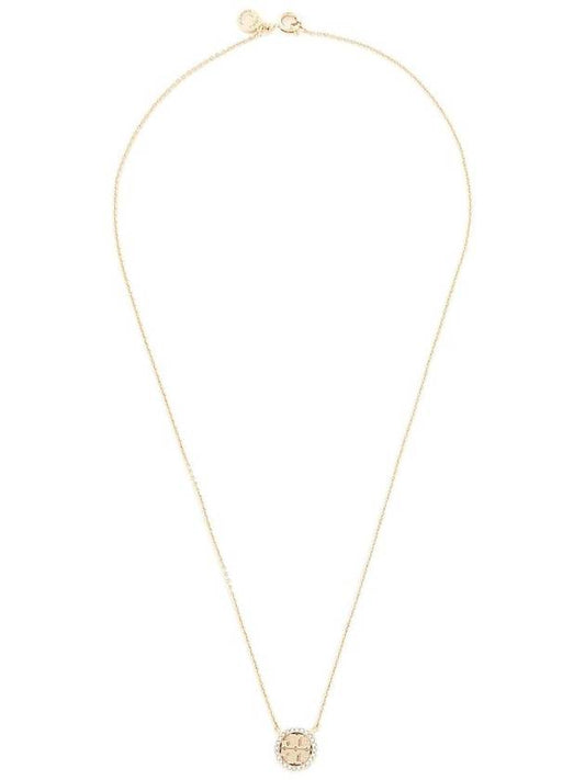 Miller Pave Logo Delicate Necklace Gold - TORY BURCH - BALAAN 2