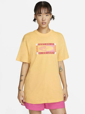 T shirt FB8198 795 Yellow WOMENS L Asian Fit - NIKE - BALAAN 1