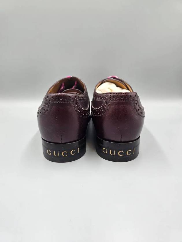 Lace up leather Oxford red - GUCCI - BALAAN 7