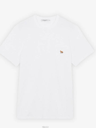 Baby Fox Patch Pocket Short Sleeve T-Shirt White - MAISON KITSUNE - BALAAN 2