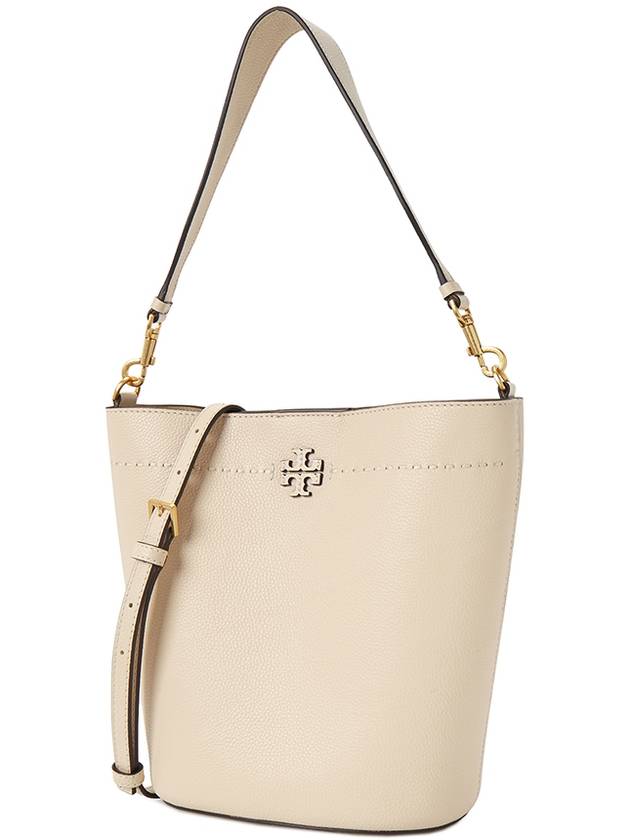 McGraw Logo Bucket Bag Beige - TORY BURCH - BALAAN 3