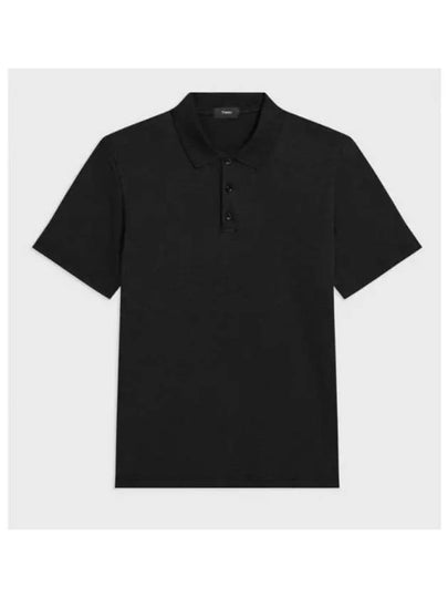 Bronn Cotton Short Sleeve Polo Shirt Black - THEORY - BALAAN 2