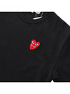 Men s Heart Logo T Shirt AZ P1T288 051 BLACK - COMME DES GARCONS - BALAAN 6