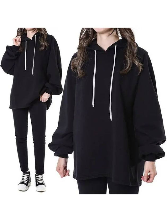 Dark Shadow Armhole Slit Jumbo Long Hooded T shirt DS02C5230 09 - RICK OWENS - BALAAN 2