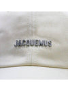 La Casquette Artichaut Fringe Metal Logo Ball Cap Off White - JACQUEMUS - BALAAN 3