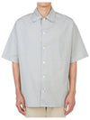 Graffiti Print Vacation Short Sleeve Shirt Grey - ALEXANDER MCQUEEN - BALAAN 2