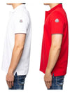 Logo Patch Three Stripes Polo T-Shirt 8A73400 84556 - MONCLER - BALAAN 3