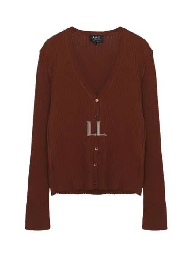 Shanya Cotton Cardigan Burgundy - A.P.C. - BALAAN 2