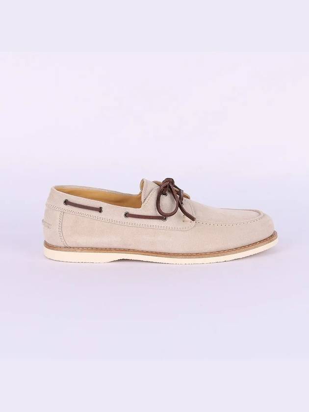 Suede Boat Beige - BRUNELLO CUCINELLI - BALAAN 3