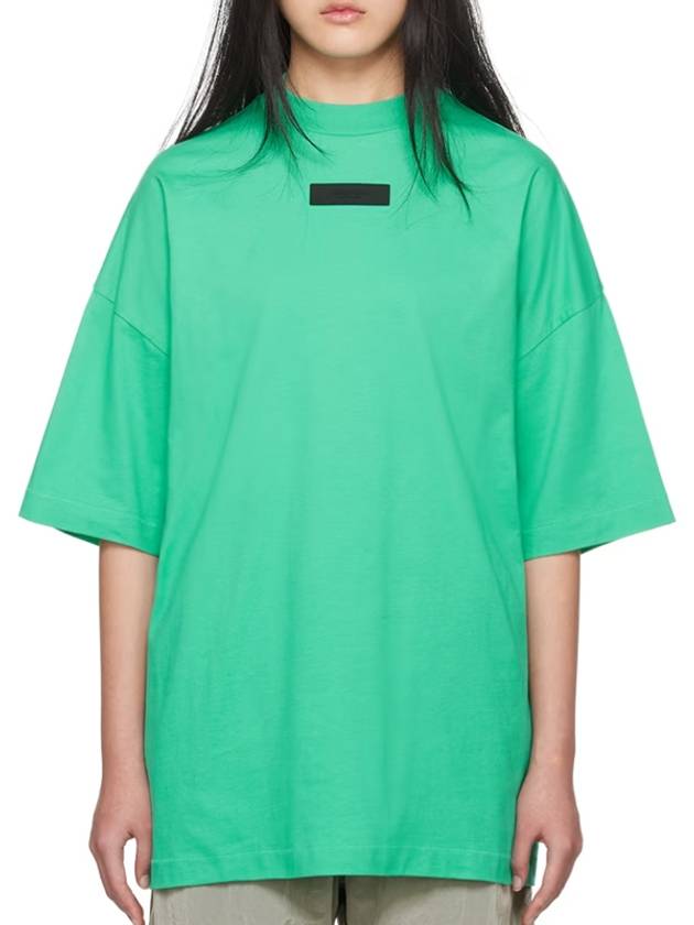 Fear of God Essential Patch Logo T Shirt Mint - FEAR OF GOD ESSENTIALS - BALAAN 4