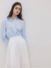 RinkleFree Open Collar Shirt Sky Blue - LESEIZIEME - BALAAN 3