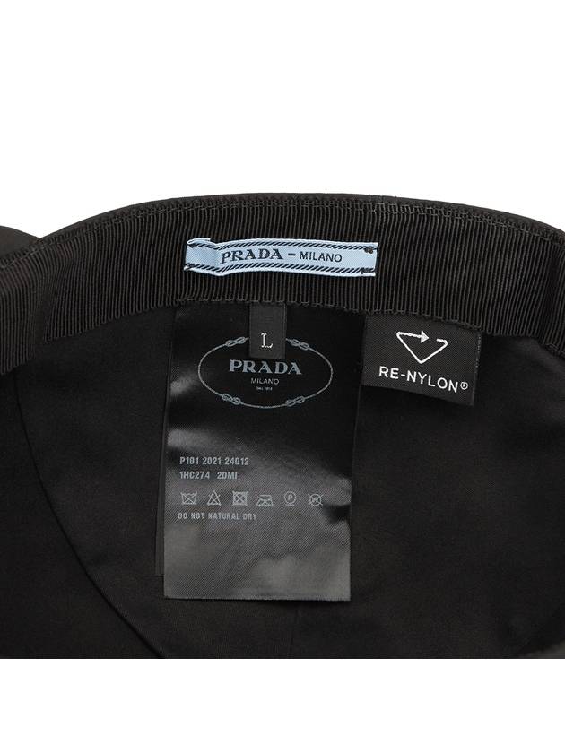 Triangle Logo Re Nylon Ball Cap Black - PRADA - BALAAN 10