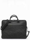 Intrecciato Calfskin Business Briefcases Black - BOTTEGA VENETA - BALAAN 2