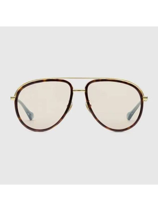 Eyewear Aviator Frame Sunglasses Gold Tone Metal - GUCCI - BALAAN 1