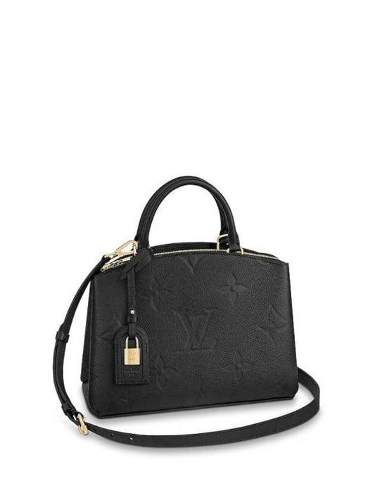 Petit Palais Monogram Empreinte Tote Bag Black - LOUIS VUITTON - BALAAN 2