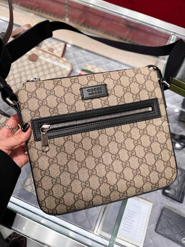 GG Supreme Cross Bag Black Beige - GUCCI - BALAAN 2