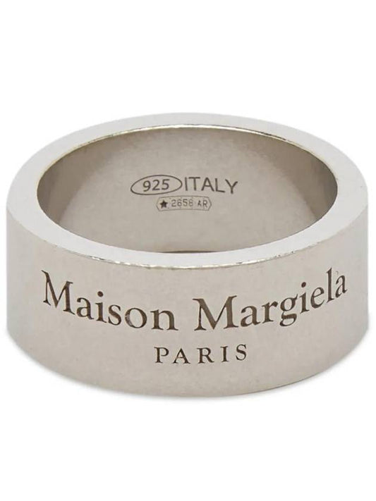 Engraved Logo Ring Silver - MAISON MARGIELA - BALAAN 1
