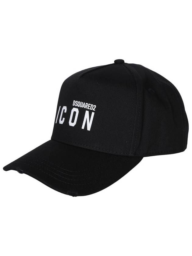 Branded Baseball Cap Men's Black - DSQUARED2 - BALAAN 3