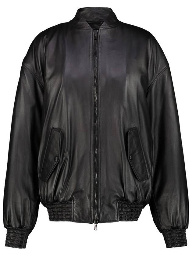 Wardrobe.Nyc Leather Bomber Jacket Clothing - WARDROBE.NYC - BALAAN 1