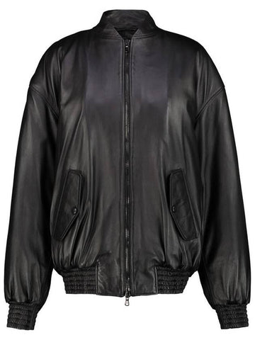 Wardrobe.Nyc Leather Bomber Jacket Clothing - WARDROBE.NYC - BALAAN 1