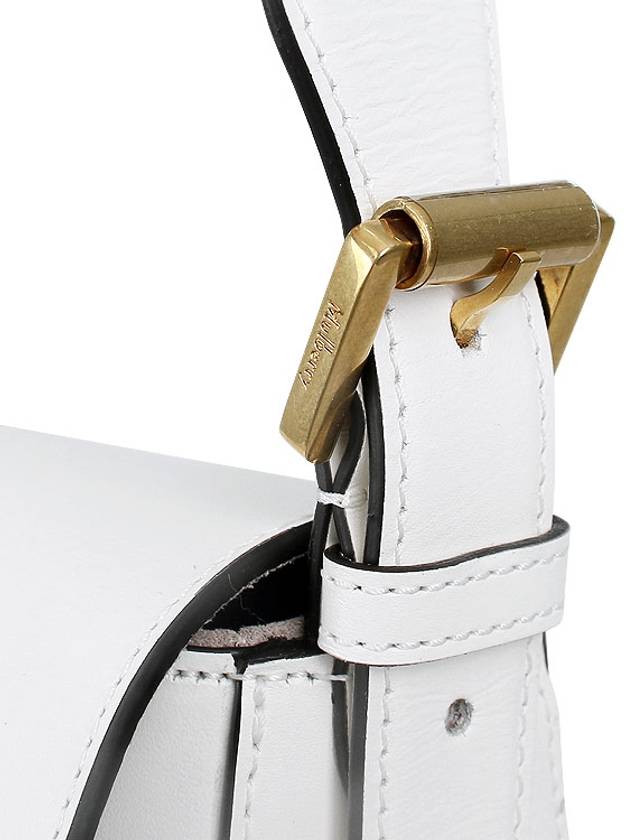 Bayswater Classic Smooth Leather Shoulder Bag White - MULBERRY - BALAAN 9